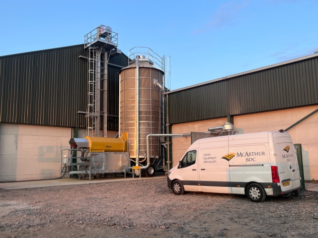 New grain drying, handling and storage system from McArthur BDC more than halves drying hours for Scottish Borders family farm